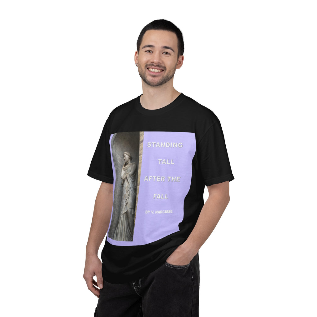 Standing Tall After the Fall T-Shirt — Inspirational Statue Graphic Tee