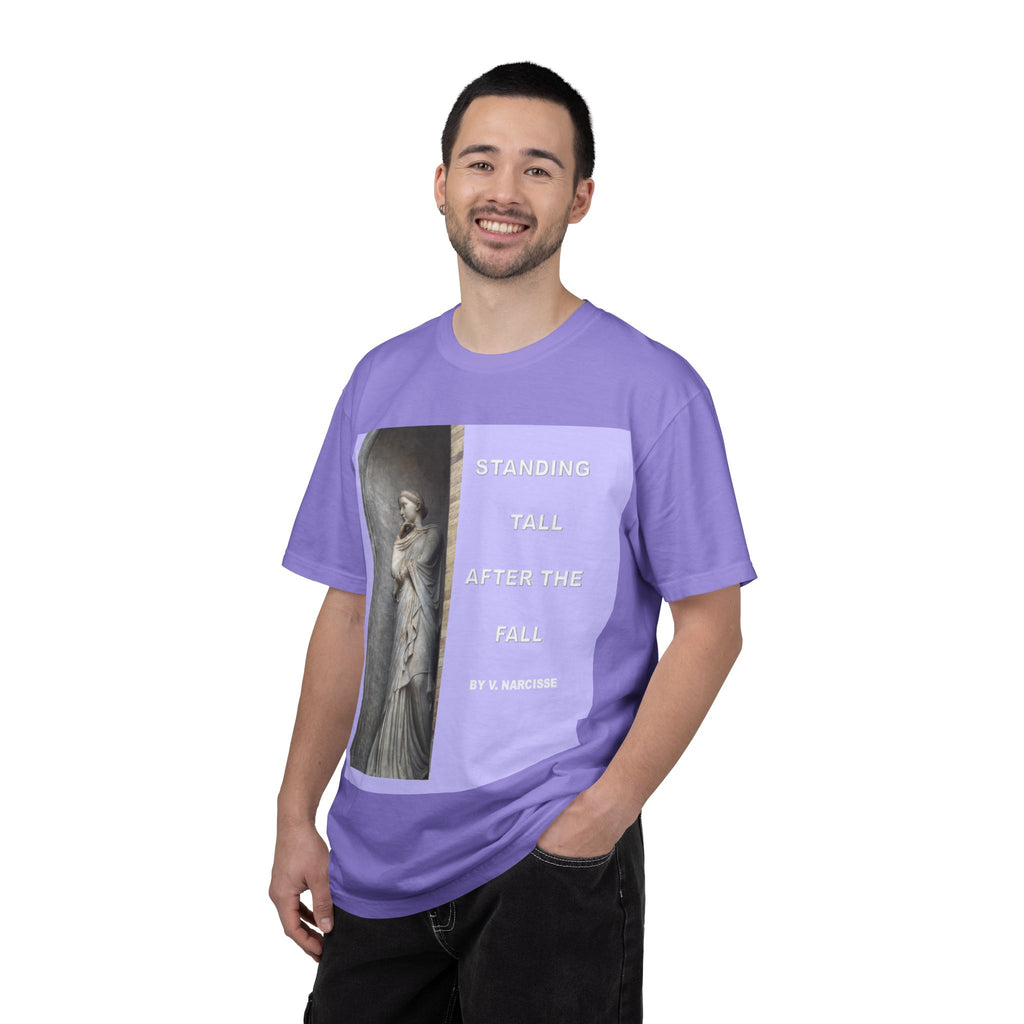 Standing Tall After the Fall T-Shirt — Inspirational Statue Graphic Tee