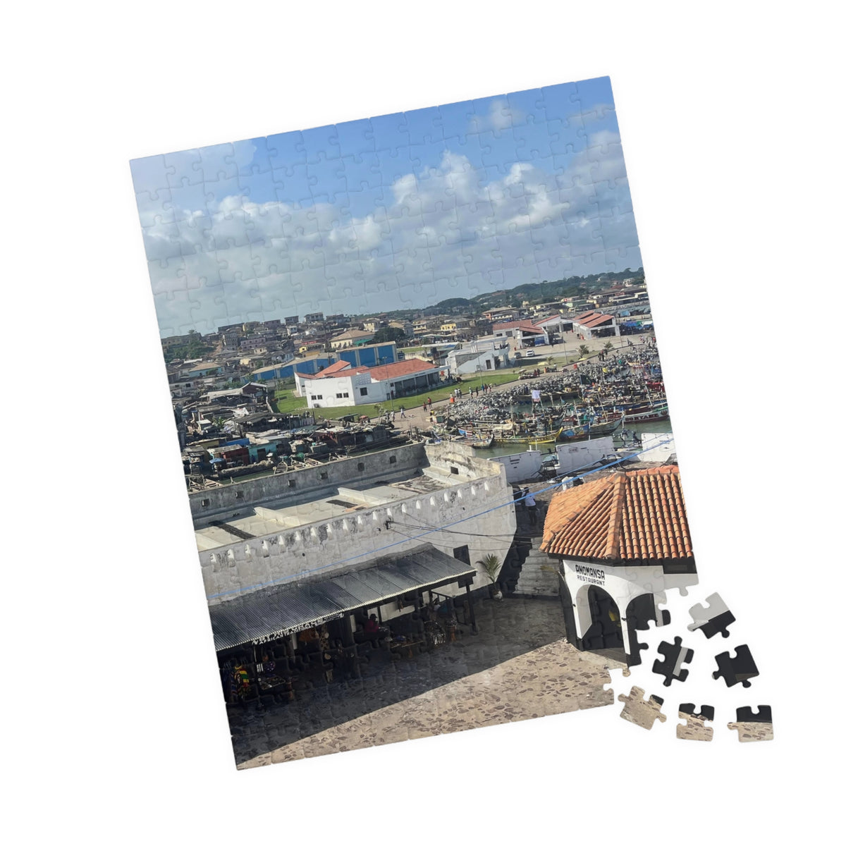 Coastal Harbor Photo Puzzle — Scenic Jigsaw