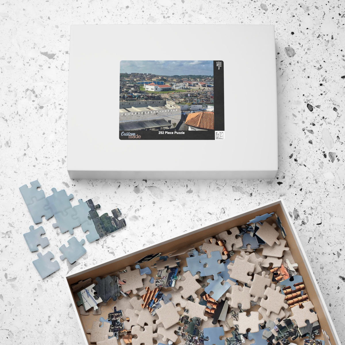 Coastal Harbor Photo Puzzle — Scenic Jigsaw