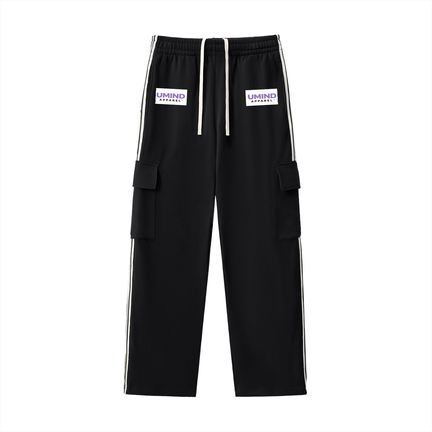 Side Stripe Straight-Leg Pants