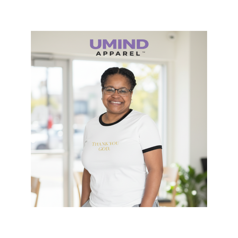 UMind Apparel - Thank You God Ringer Tee Lifestyle Photo